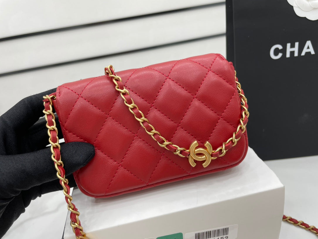 CHL Classic Top Qualitystressed Red For Women Bags 4.7in/12cm