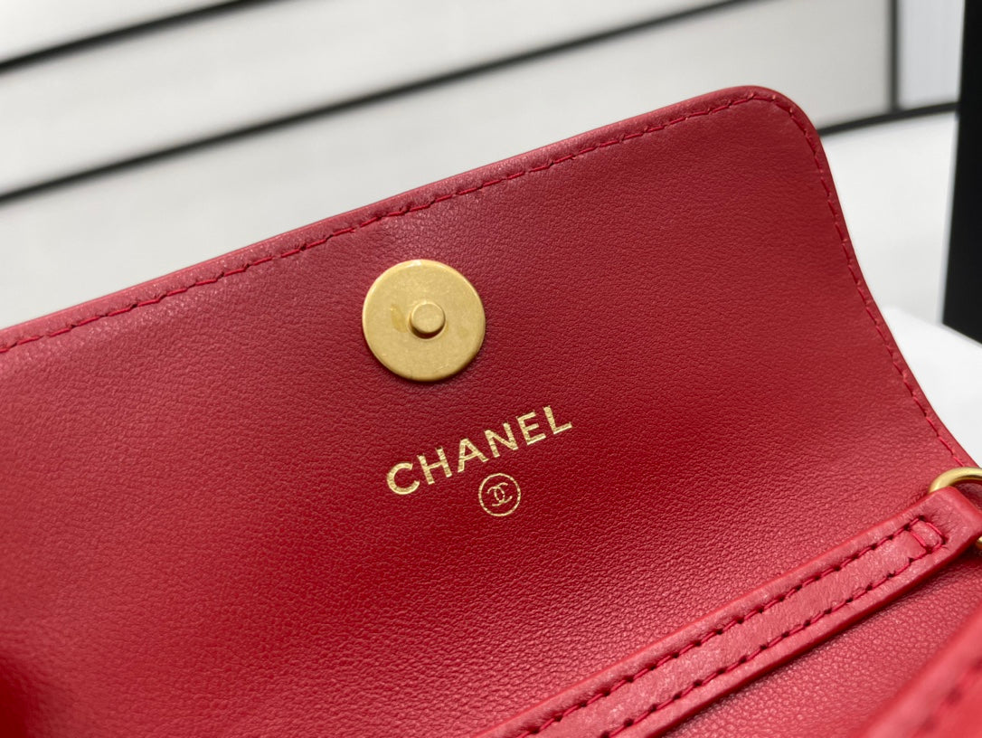 CHL Classic Top Qualitystressed Red For Women Bags 4.7in/12cm