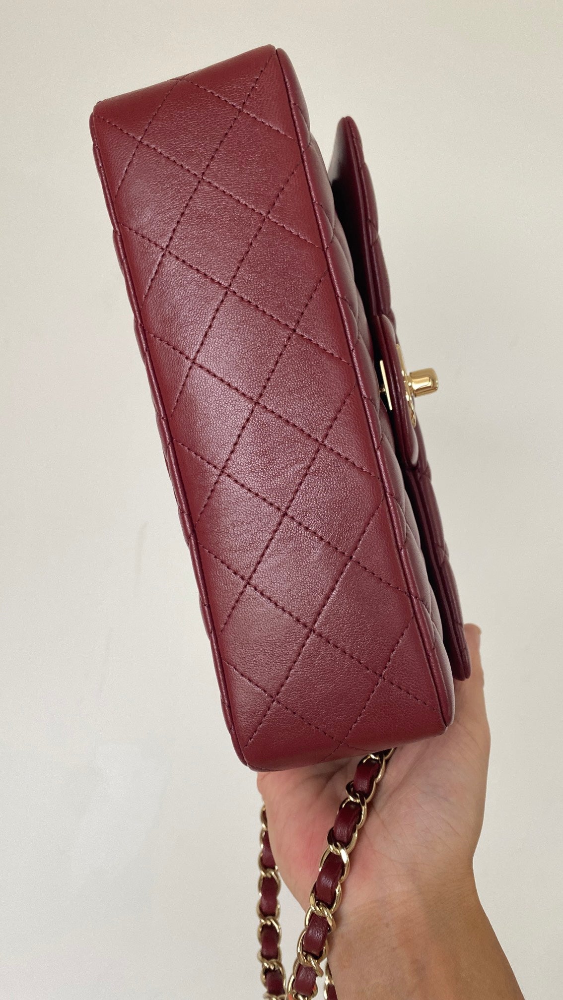 CHLSmall Classic Handbag Dark Red For Women Bags 9.1in/23cm