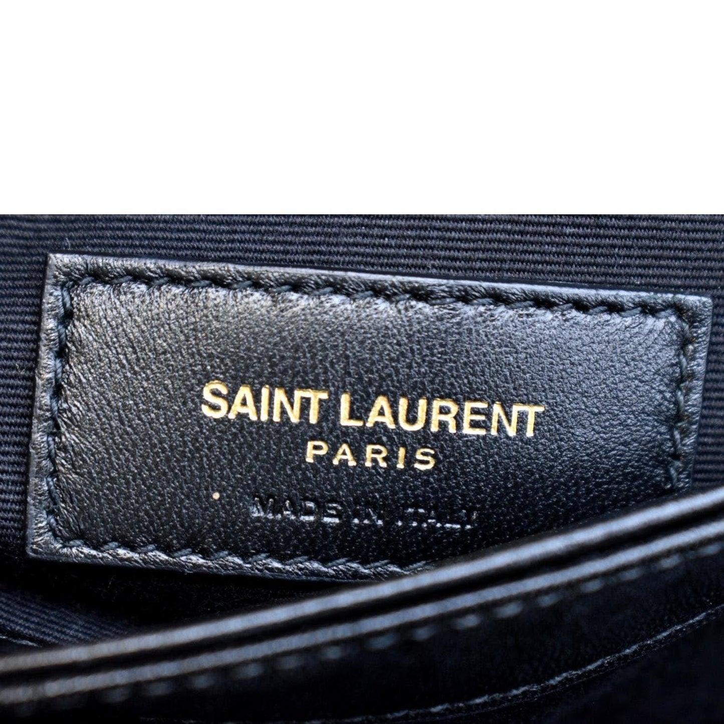 YVES SAINT LAURENT Loulou Toy Matelasse Leather Crossbody Bag Metallic Gold
