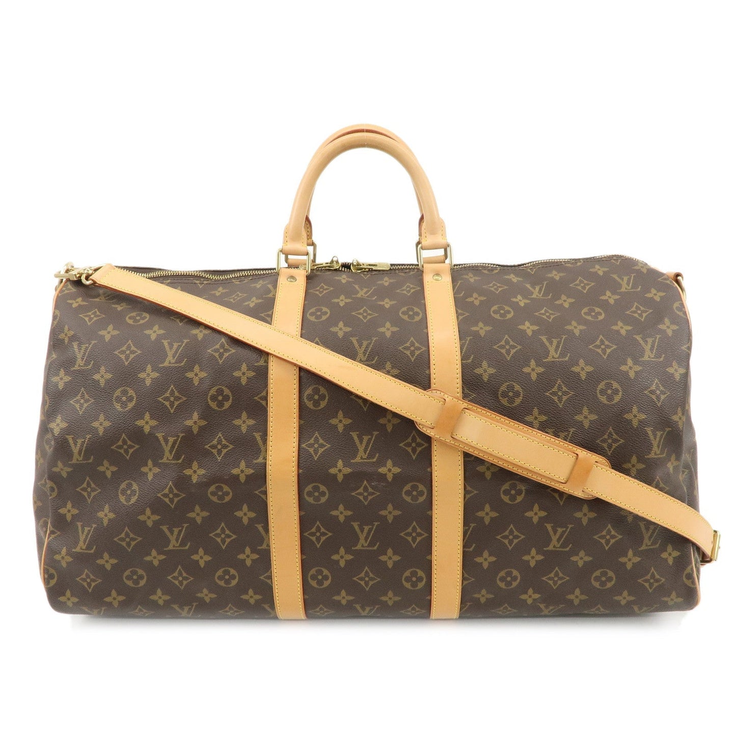 Louis Vuitton Monogram Keep All Bandouliere 55 Bag Brown M41414  d