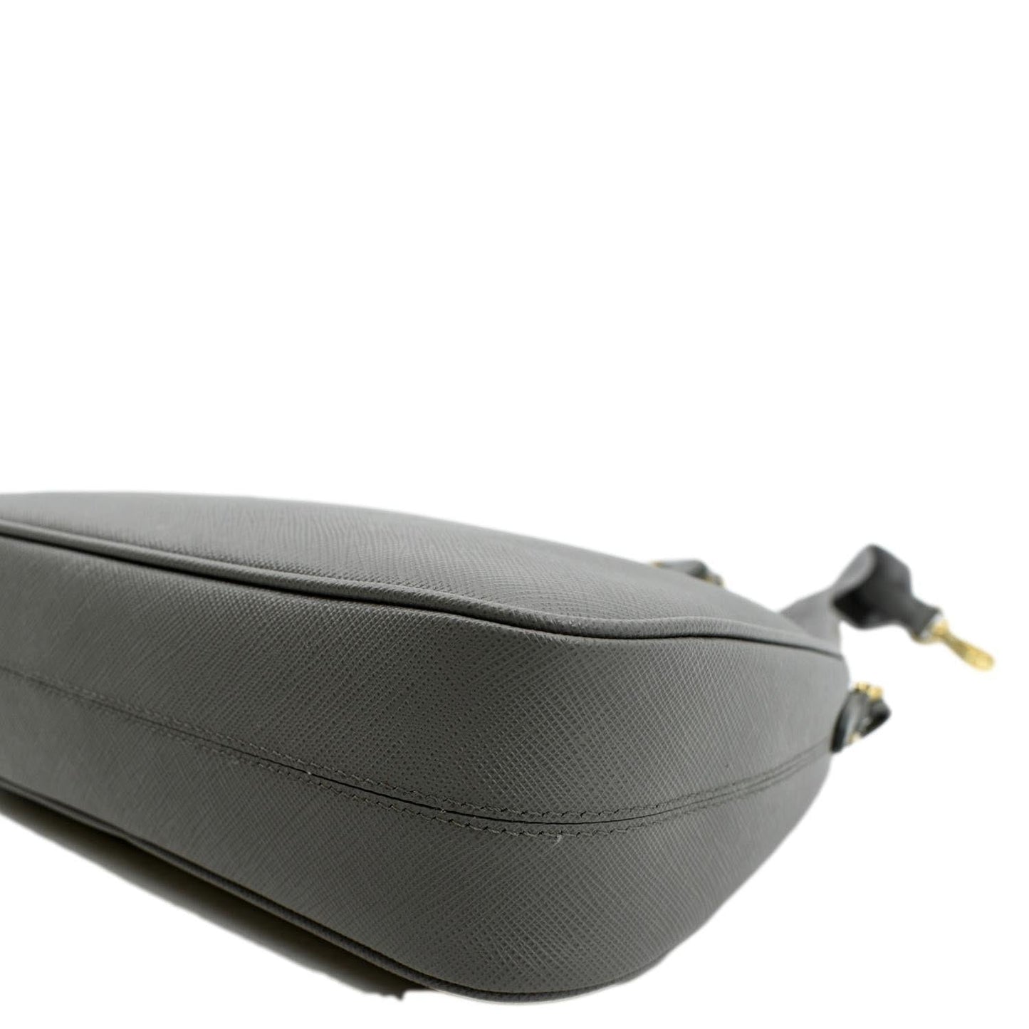 PRADA Re-Edition 2005 Saffiano Leather Shoulder Bag Gray