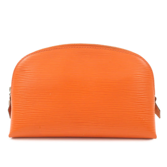 Louis Vuitton Epi Pochette Cosmetic PM Pouch Pimont Orange M40642  d
