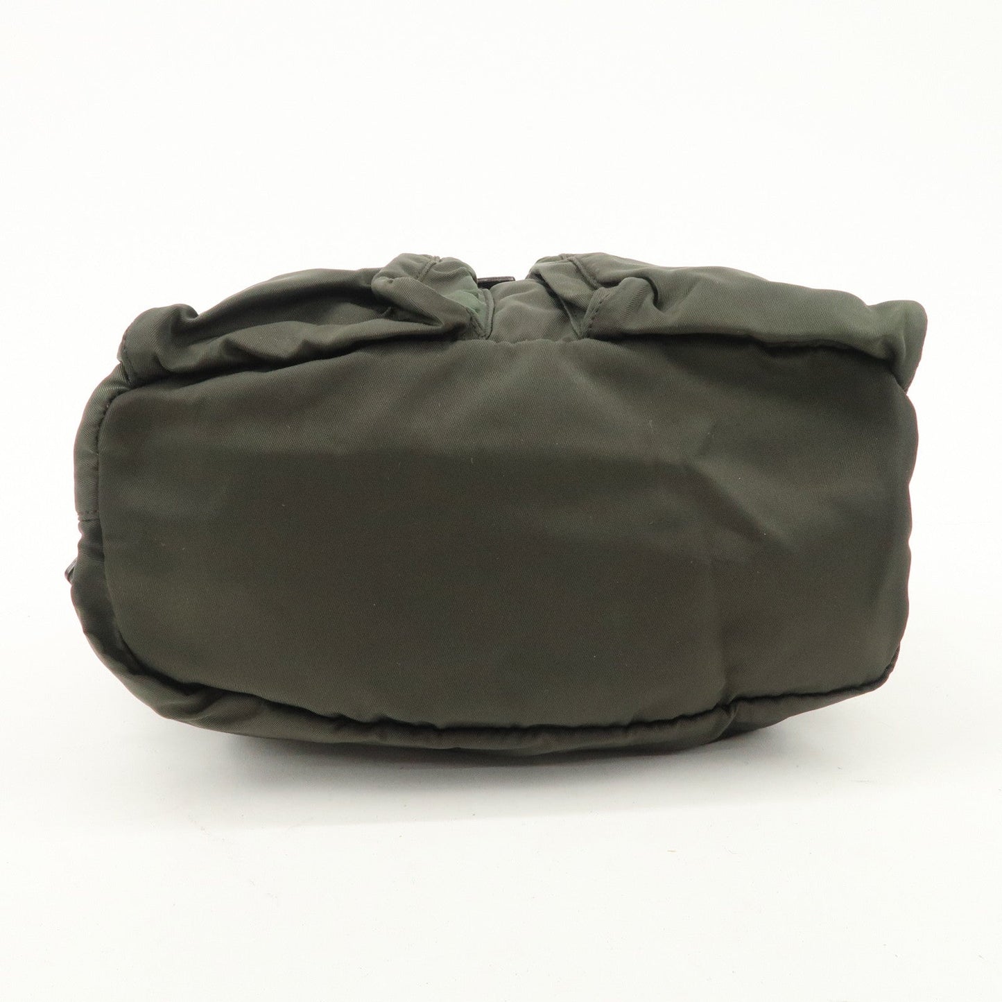 PRADA  Triangle Logo Leather Nylon BackPack B5885F  d
