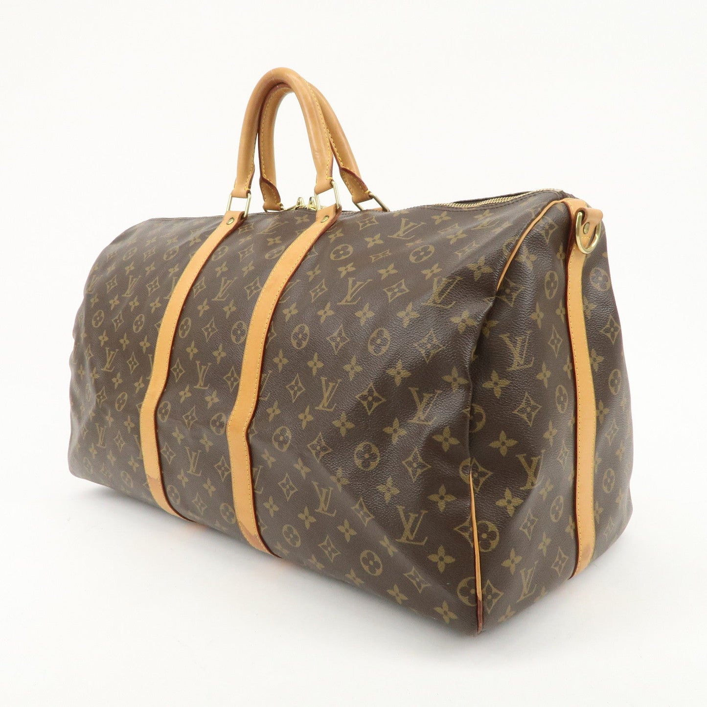 Louis Vuitton Monogram Keep All Bandouliere 55 Bag Brown M41414  d