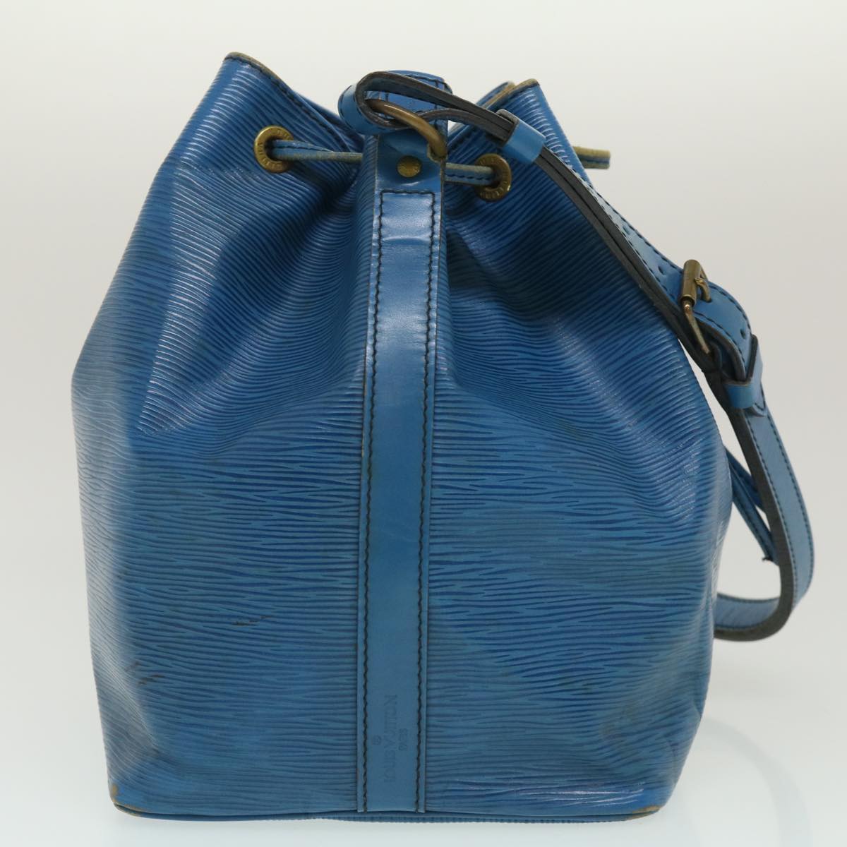 LOUIS VUITTON Epi Petit Noe Shoulder Bag Blue M44105 LV Auth ds528
