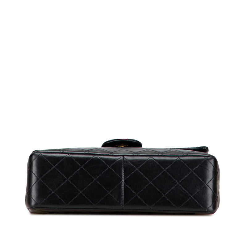 Chanel Coco Mark Double Flap Lambskin Shoulder Bag
