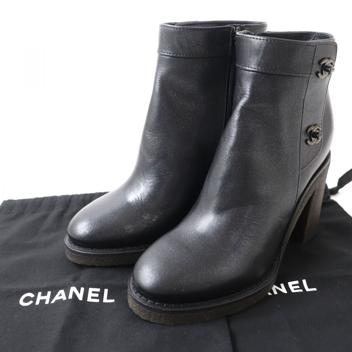 Chanel Leather Boots