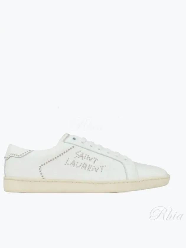 Luxury Saint Laurent Trending 2025 Women's SL 08 Smooth Leather Low Top Sneakers Blanc Optic