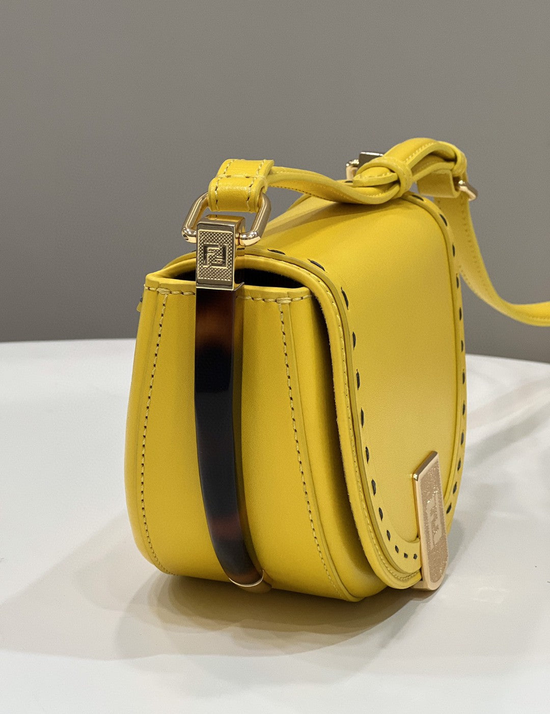 Top QualityTop Quality Moonlight Saddle Yellow Bag For Woman 19cm/7.5in