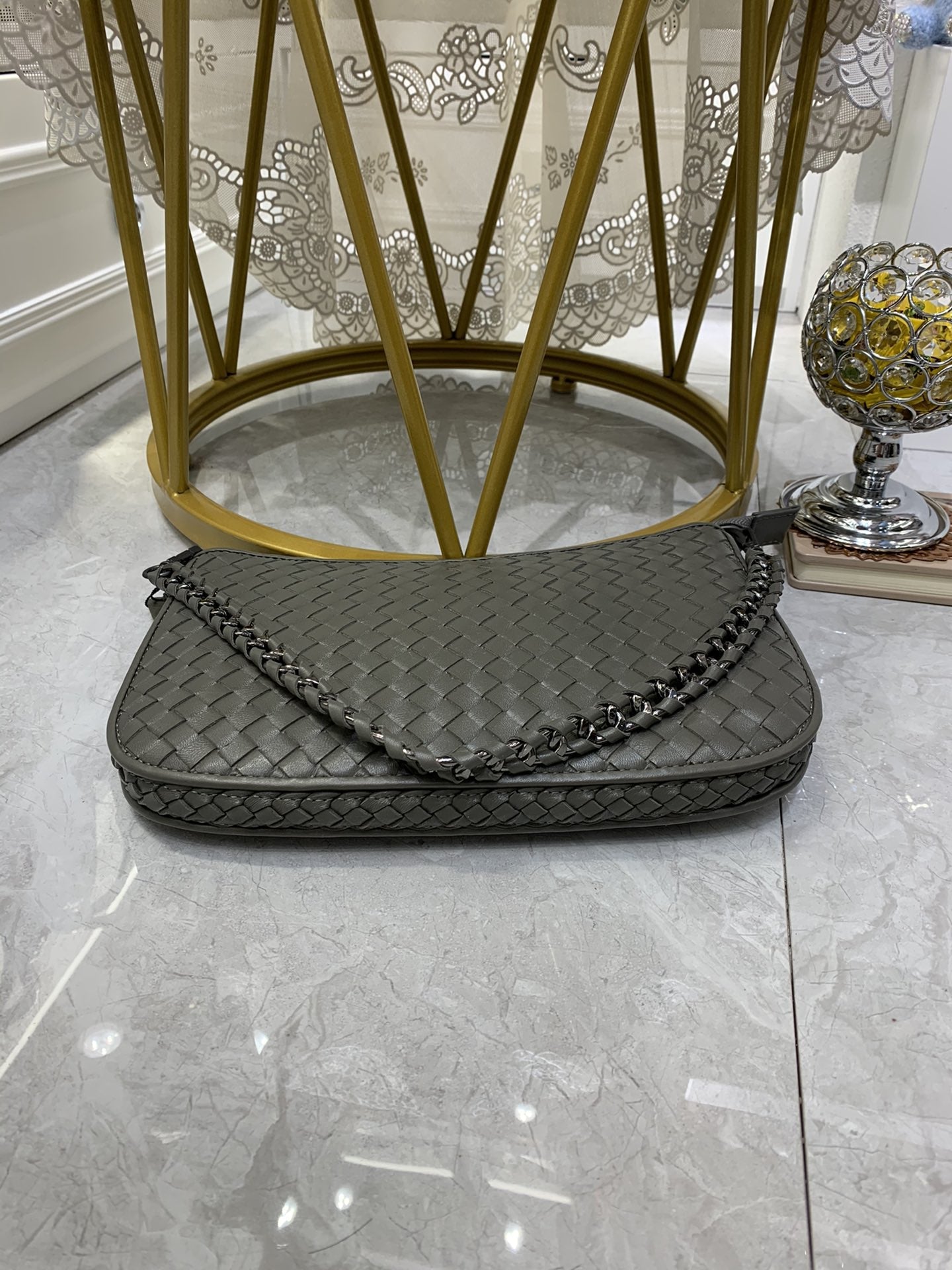 Top Quality Crossbody Bag Cinereous, For Women, Bags 9.4in/24cm