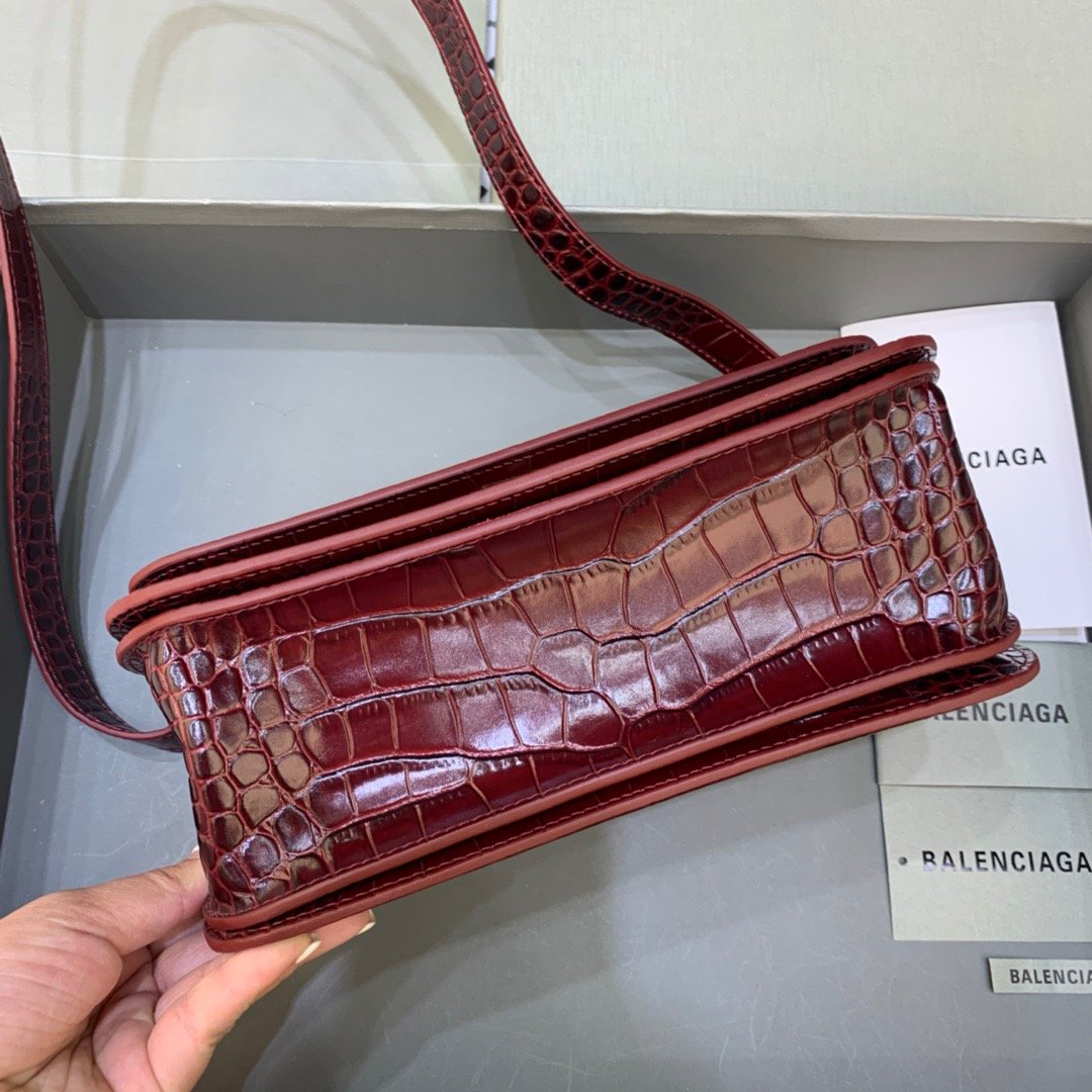 Top Quality Gossip Small Shoulder Bag Dark Red, For Women,  Bags 9.1in/23cm