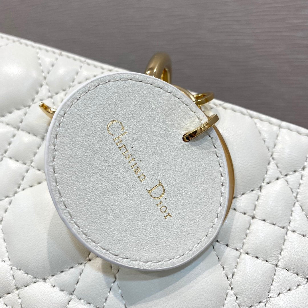 Top Quality Lady D-Joy Bag, White Handbags, 26cm CD
