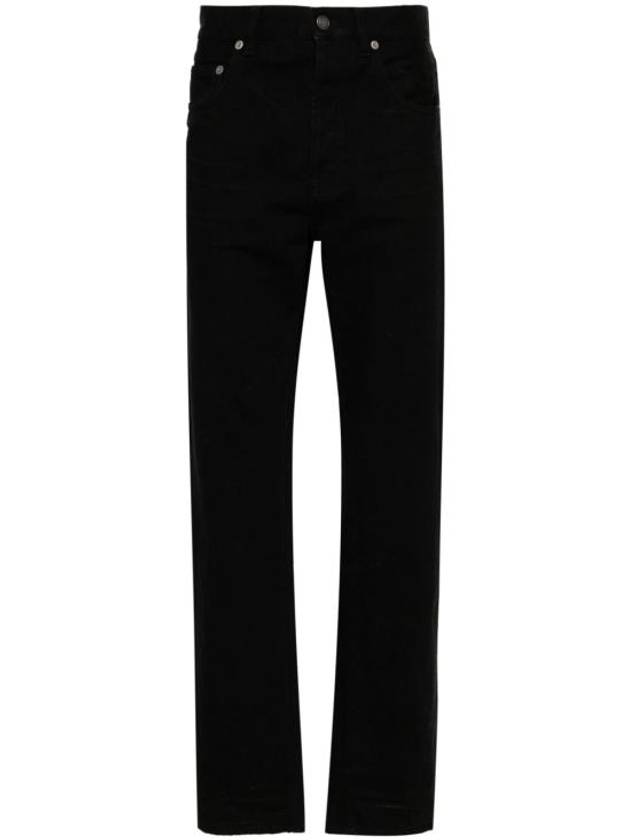 Luxury Saint Laurent Trending 2025 Denim Cotton Straight Jeans Black