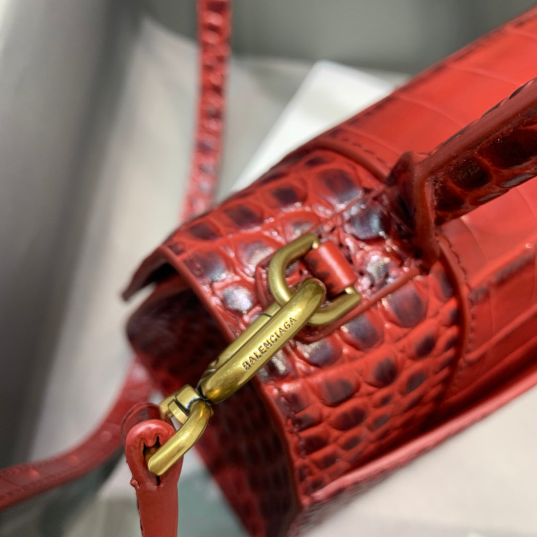 Top Quality Hourglass Small Handbag In Dark Red, For Women,  Bags 9in/23cm 5935461LRGM6211
