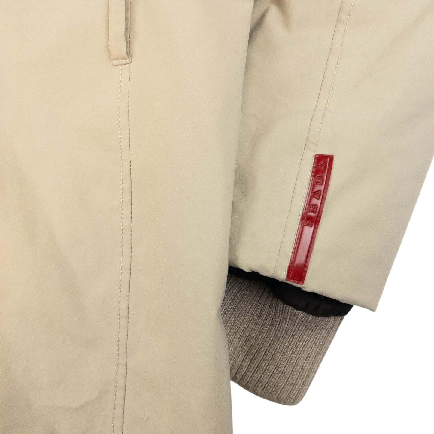 Prada Sport Fur Hood Goretex Jacket Women's Size L