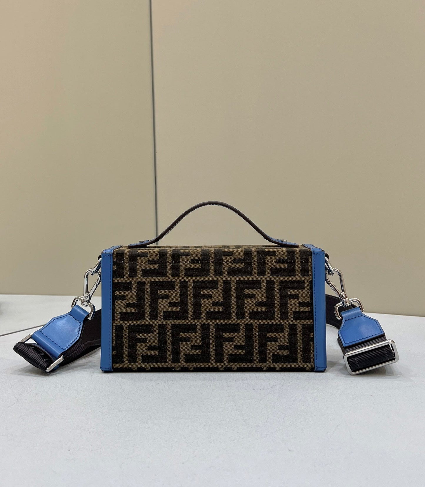 Top QualityTop Quality Mon Baguette Soft Trunk Brown and Blue Bag For Woman 21.5cm/8.5in