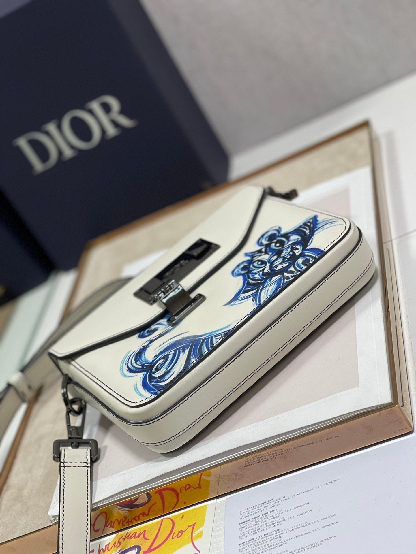 Top Quality Lock Handbag White For Women 7.5in/19cm CD