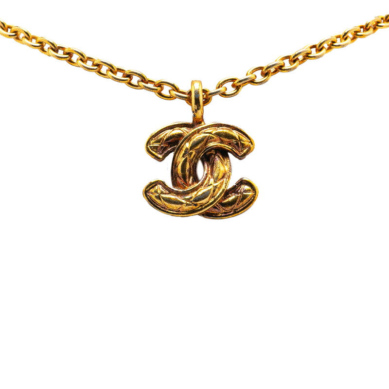 Chanel Coco Mark Matelasse Necklace