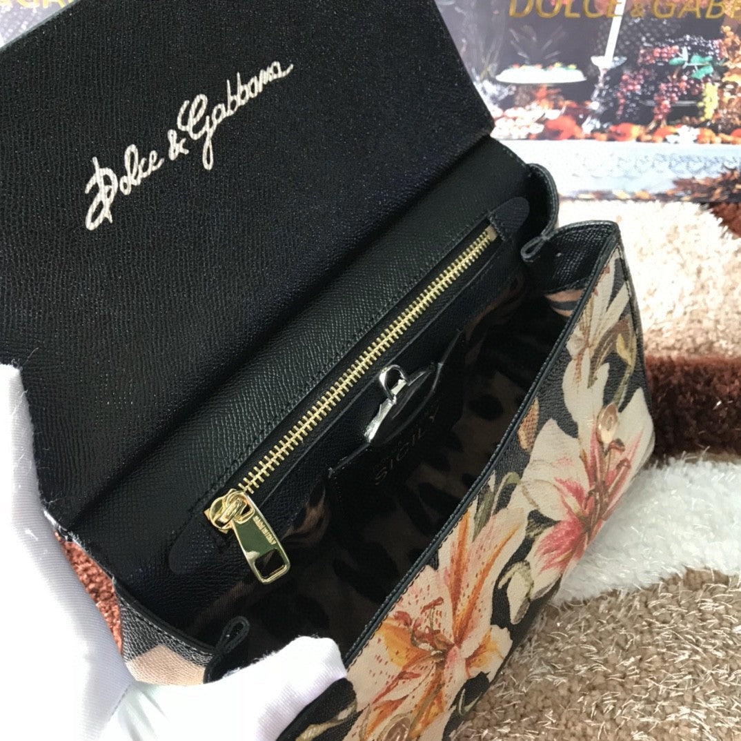 Top Quality Medium Sicily Handbag Unique Print Motifs Muticolour For Women 10.2in/26cm Top Quality