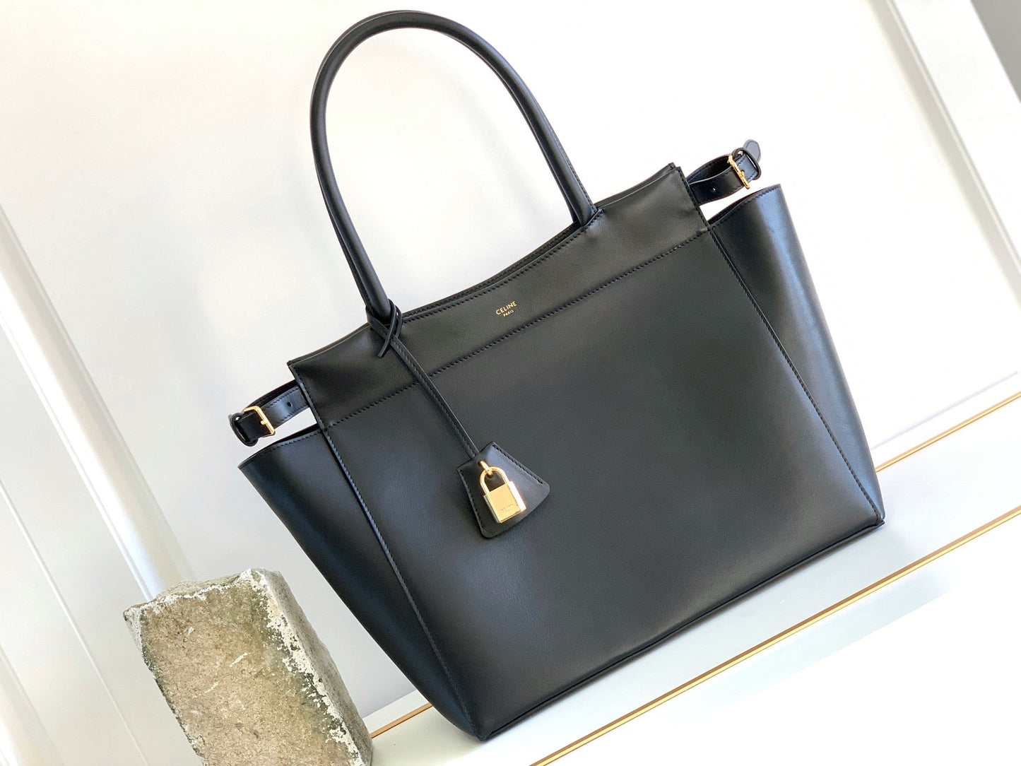 Top Quality Medium Cabas Bourgeois Black For Women 18in/45cmÂ 