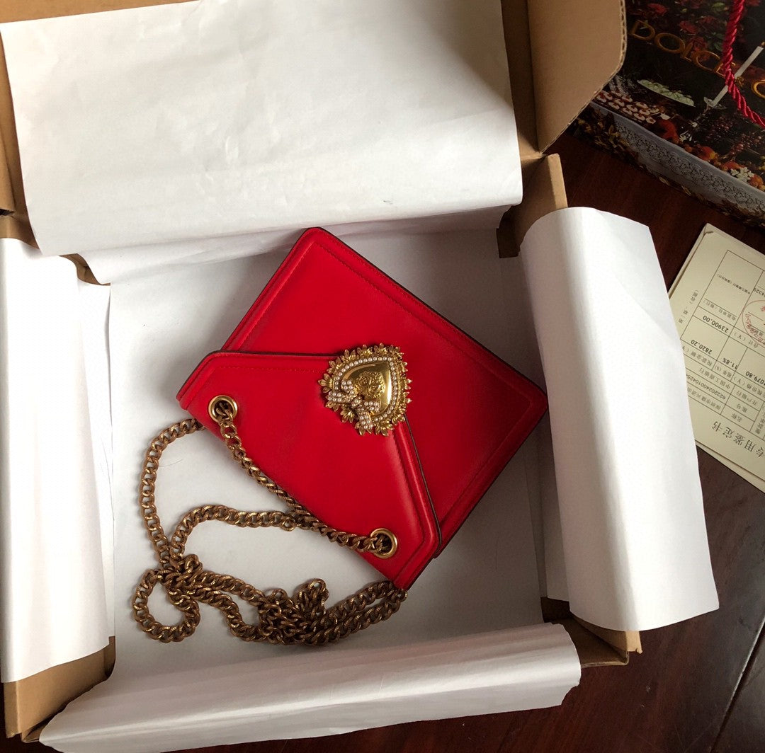 Top Quality Medium Devotion Bag Red For Women 8.1in/20.5cm Top Quality