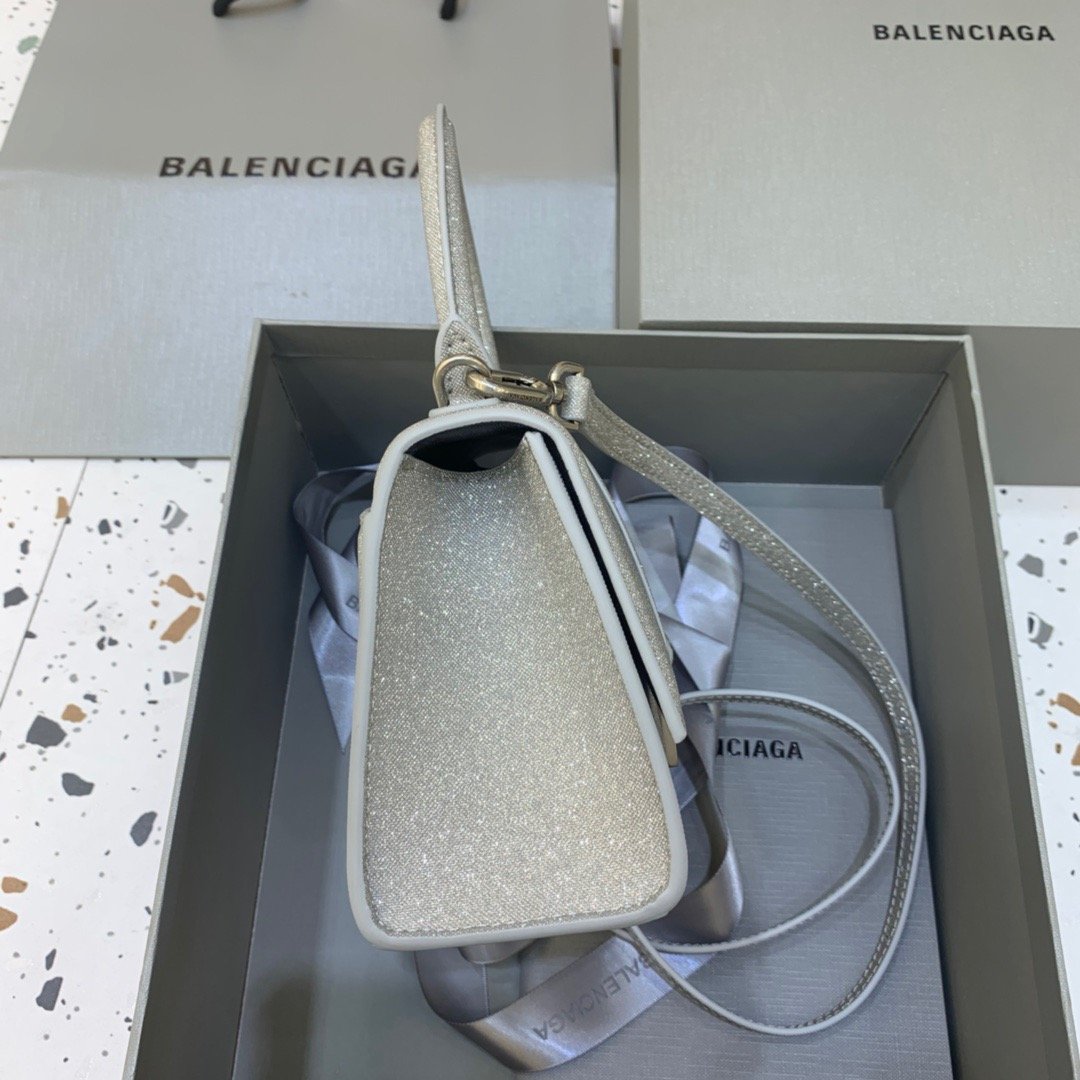Top Quality Hourglass XS Handbag In Grey, For Women,  Bags 7.4in/19cm 5928332102G1501