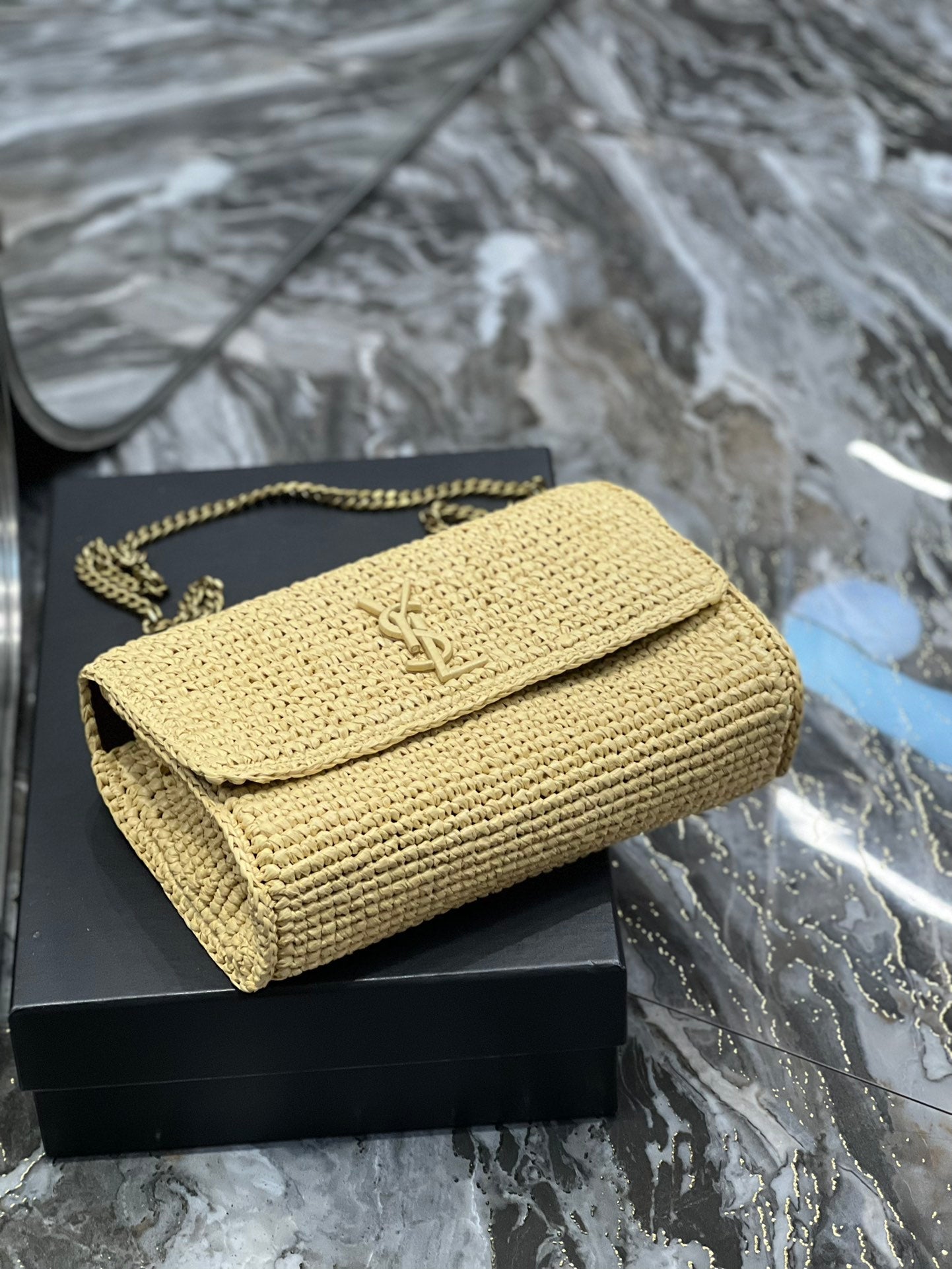 YSSL Niki Medium Chain Bag Yellow For Women, Women’s Bags 11in/28cm YSL‎
