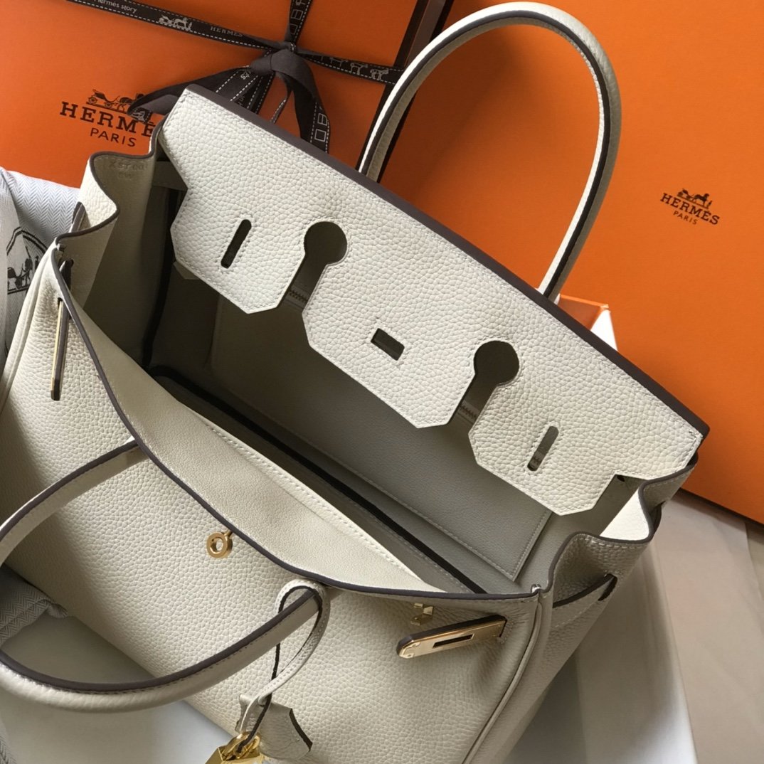 Top Quality Birkin Cream With Gold Hardware Bag For Women, Handbags, Shoulder Bags 30cm/12in