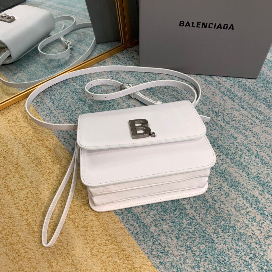 Top Quality Bolso Bandolera B In White, For Women,  Bags 7in/18cm