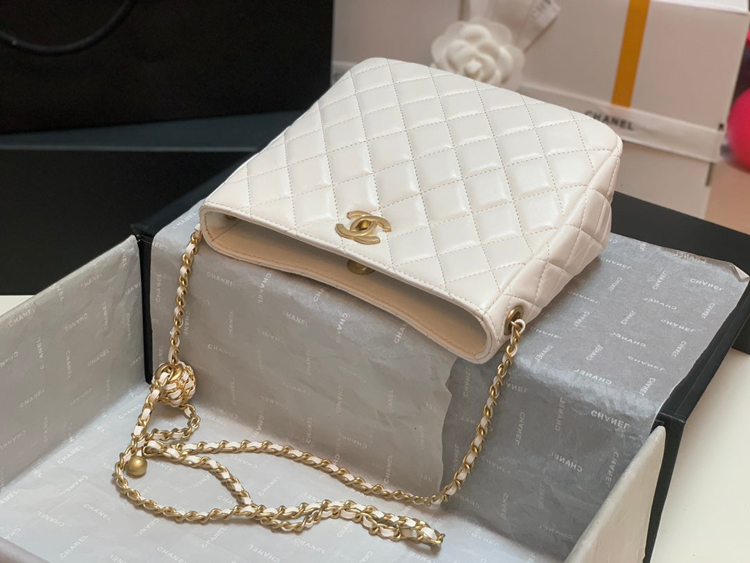 CHLHobo Handbag White Bag For Women 16cm/6in