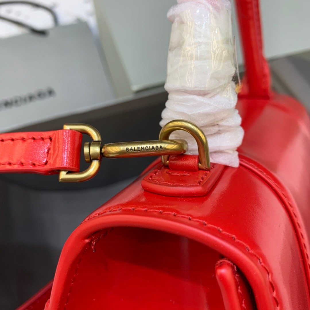 Top Quality Hourglass Small Handbag In Bright Red, For Women,  Bags 9in/23cm 5935461QJ4M6406