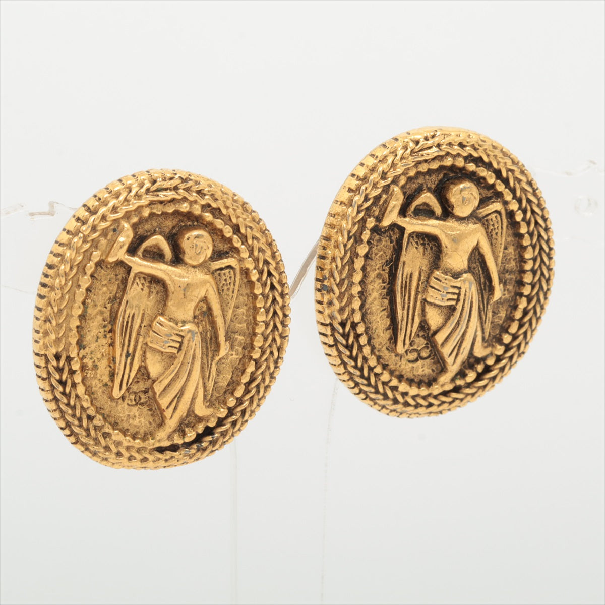 Chanel Angel Earring (for both ears) GP Gold Coco Oral Angel   Earring