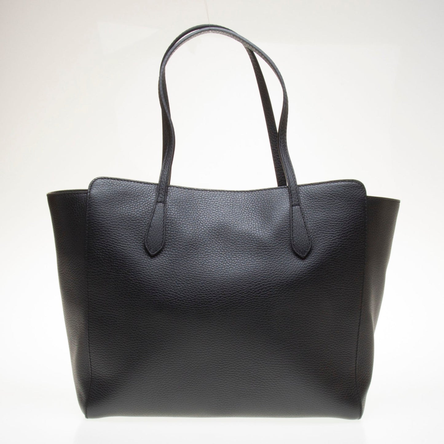 Gucci 354397 Black Swing Leather GM Tote Bag