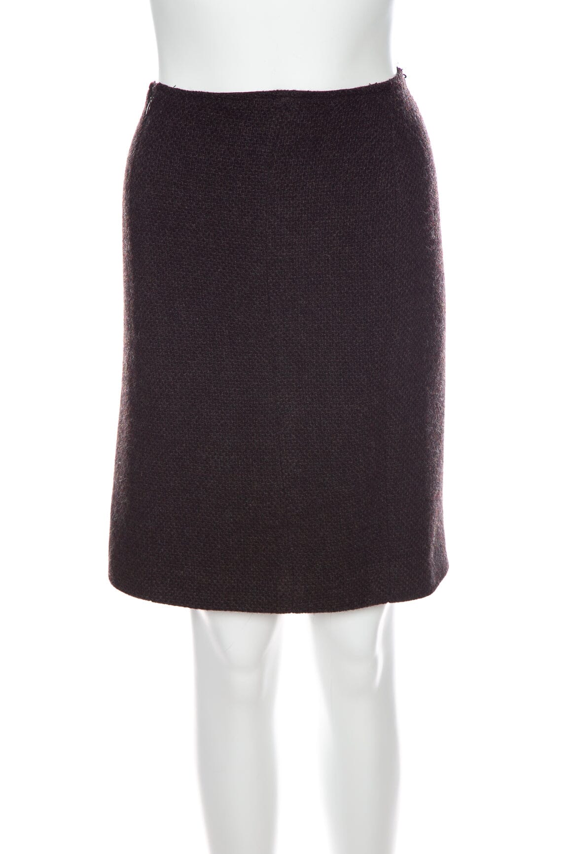 Chanel   1996 Autumn Brown Tweed Skirt SZ 42