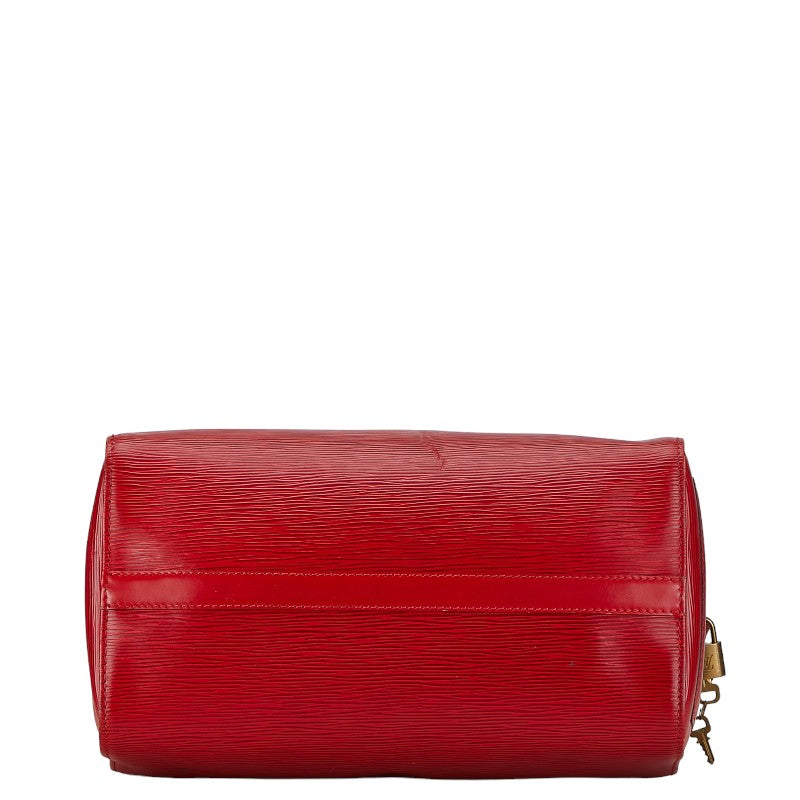 Louis Vuitton Epi Speedy 30 Handbag Mini Boston Bag M43007 Castilian Red Leather  Louis Vuitton