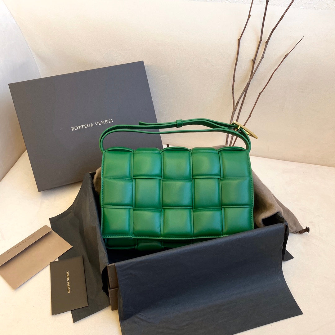Top Quality Padded Cassette Bag For Women 10.2in/26cm In Green