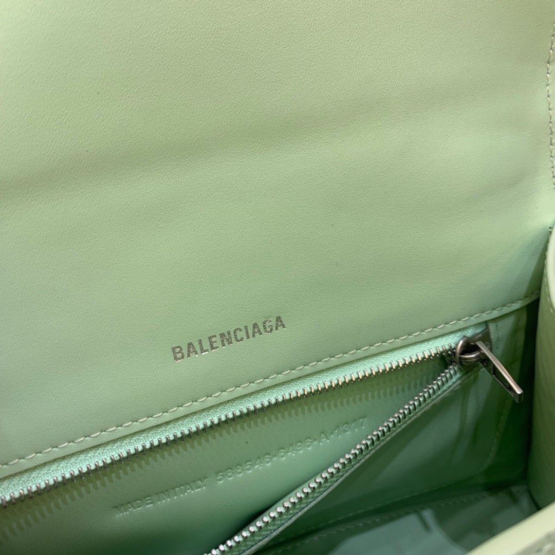Top Quality Hourglass Small Handbag In Light Green, For Women,  Bags 9in/23cm