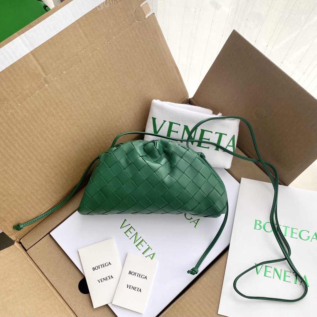 Top Quality Mini Pouch Green, For Women, Bags 8.6in/22cm