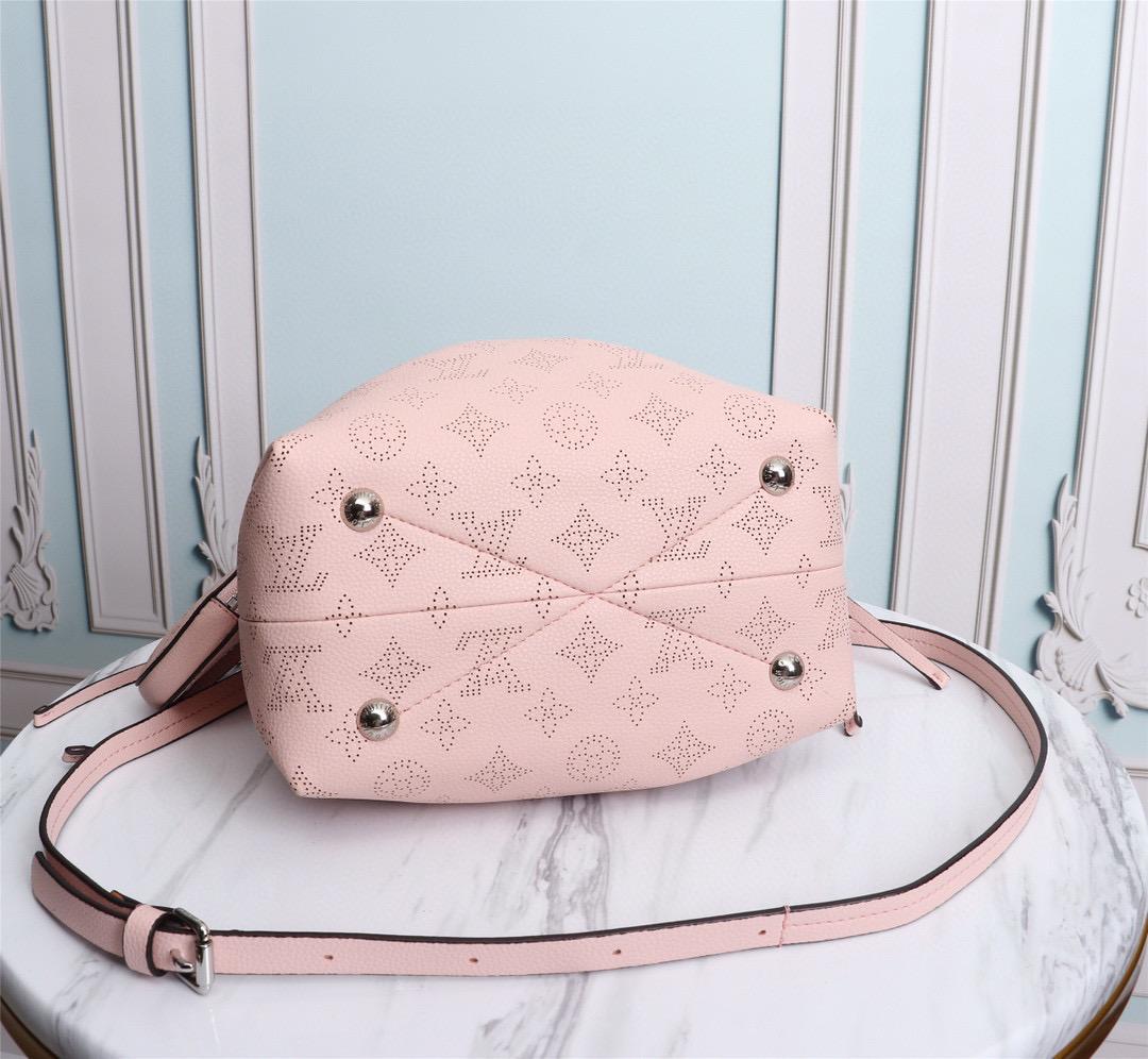 Top Quality Bella Bucket Bag Mahina Magnolia Pink For Women, Womens Handbags, Shoulder And Crossbody Bags 7.5in/22cm Top Quality M57068