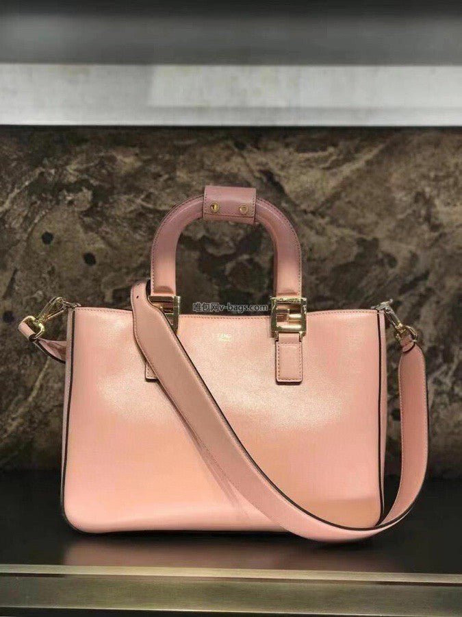 Top QualityTop Quality Medium FF Tote Shoulder Pink Bag For Woman 38cm/15in