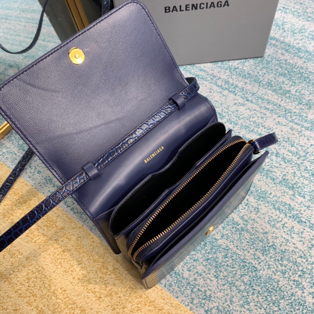 Top Quality Bolso Bandolera B In Dark Blue , For Women,  Bags 7in/18cm