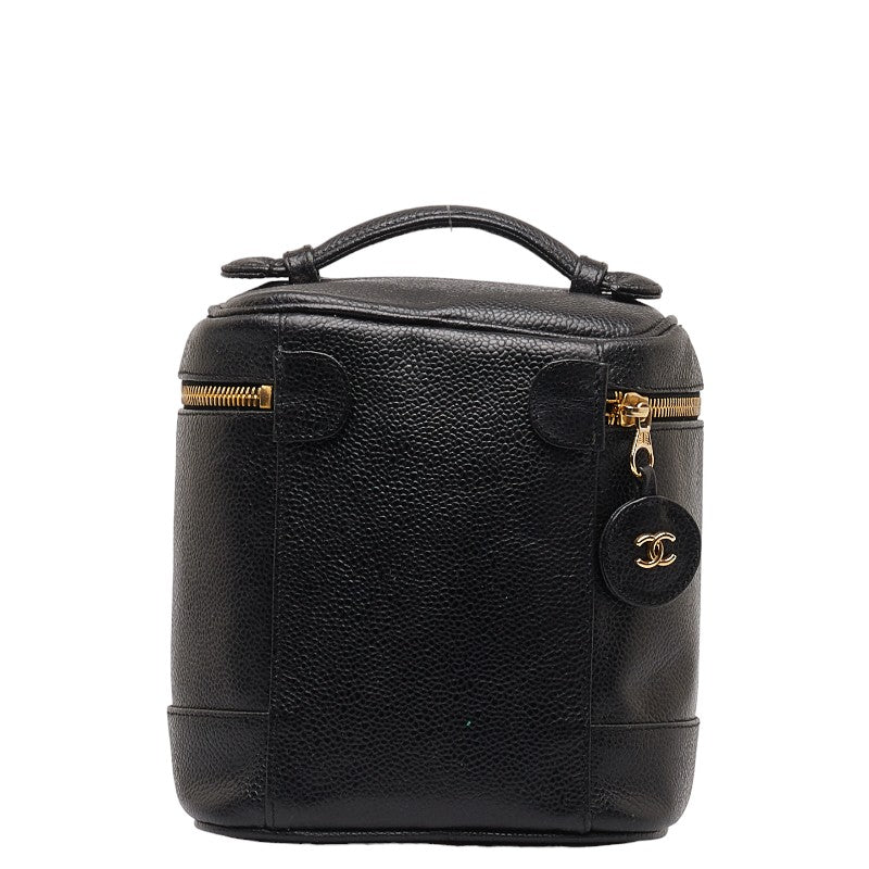 Chanel Coco Vanity Bag  Pouch A01998 Black Caviar S  Chanel
