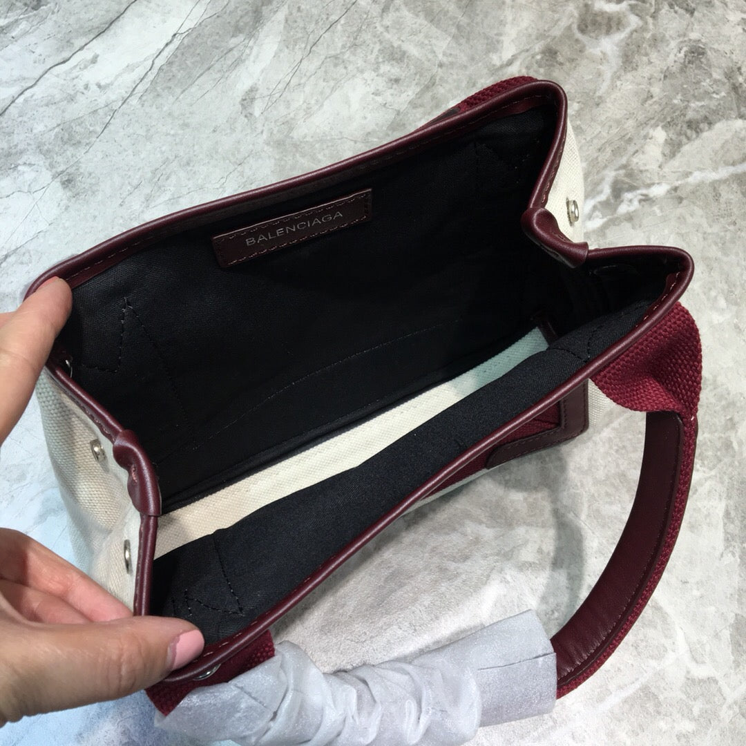 Top Quality Navy XS Tote Bag In Dark Red, For Women,  Bags 12.6in/32cm