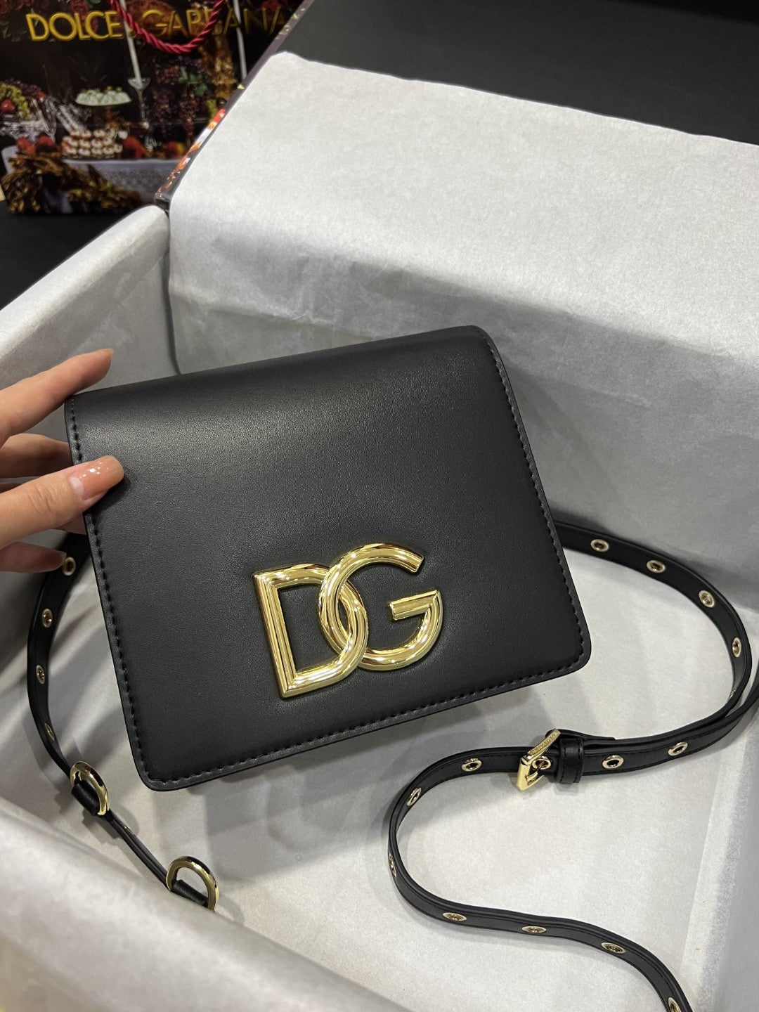 Top Quality Crossbody 3.5 Bag Black For Women 6.9in/18cm Top Quality Top Quality7037AW57680999