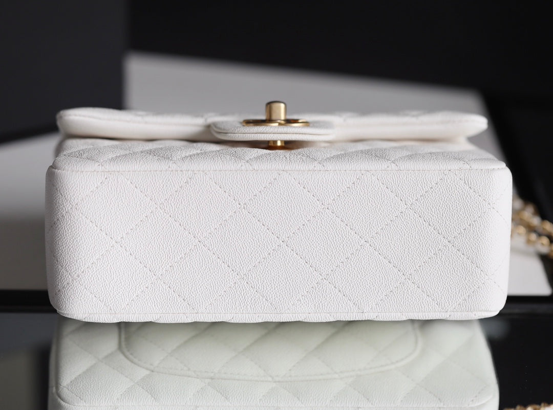 CHLMini Top Qualityapbag With Top Handle White For Women 7.8in/20cm
