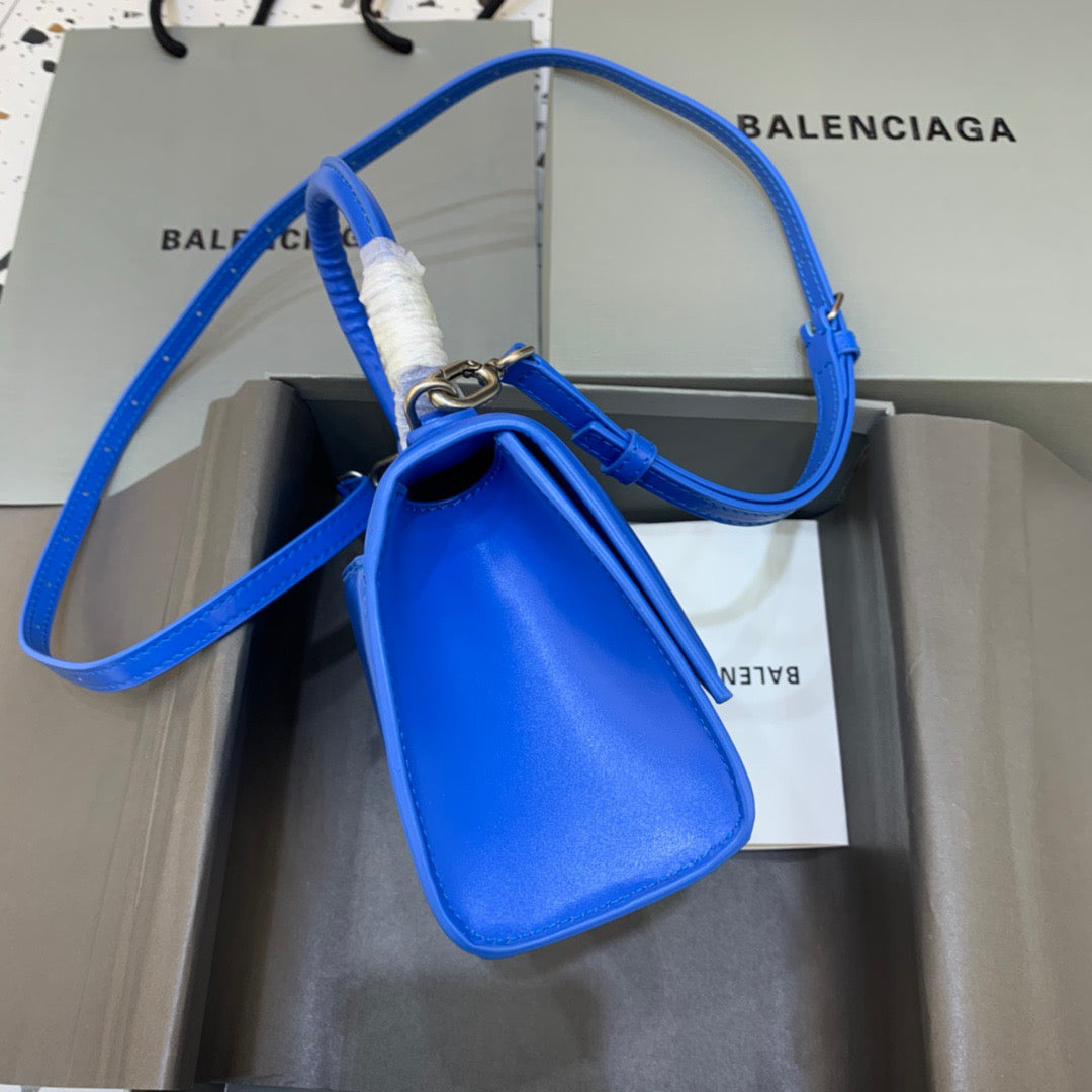 Top Quality Hourglass XS Handbag In Dark Blue, For Women,  Bags 7.4in/19cm