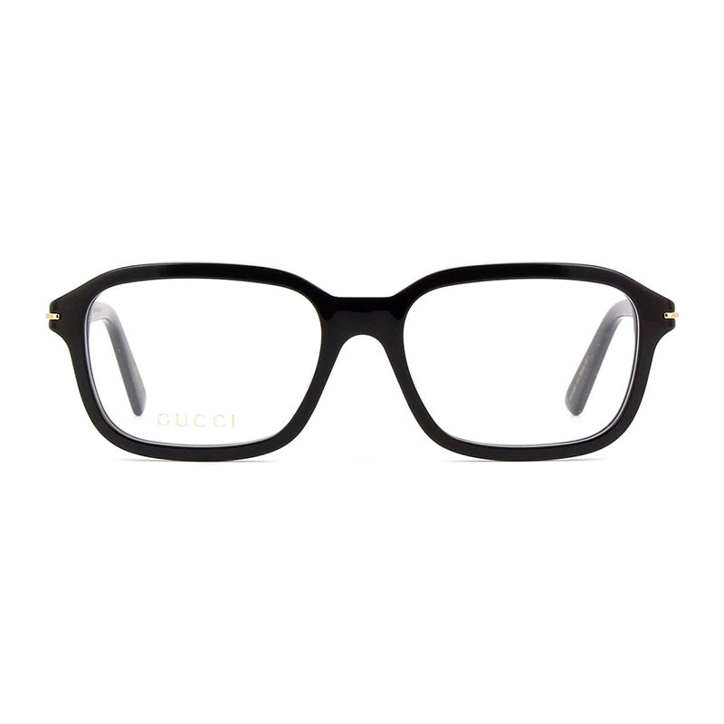 Gucci Eyeglasses Square Full Rim, Black Frame and Clear Demo Lenses Lens GG1446O001