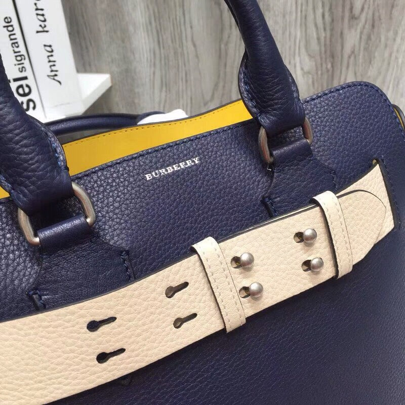 Top Quality Small Triple Stud Belt Bag Blue For Women, Bags 14in/36cm