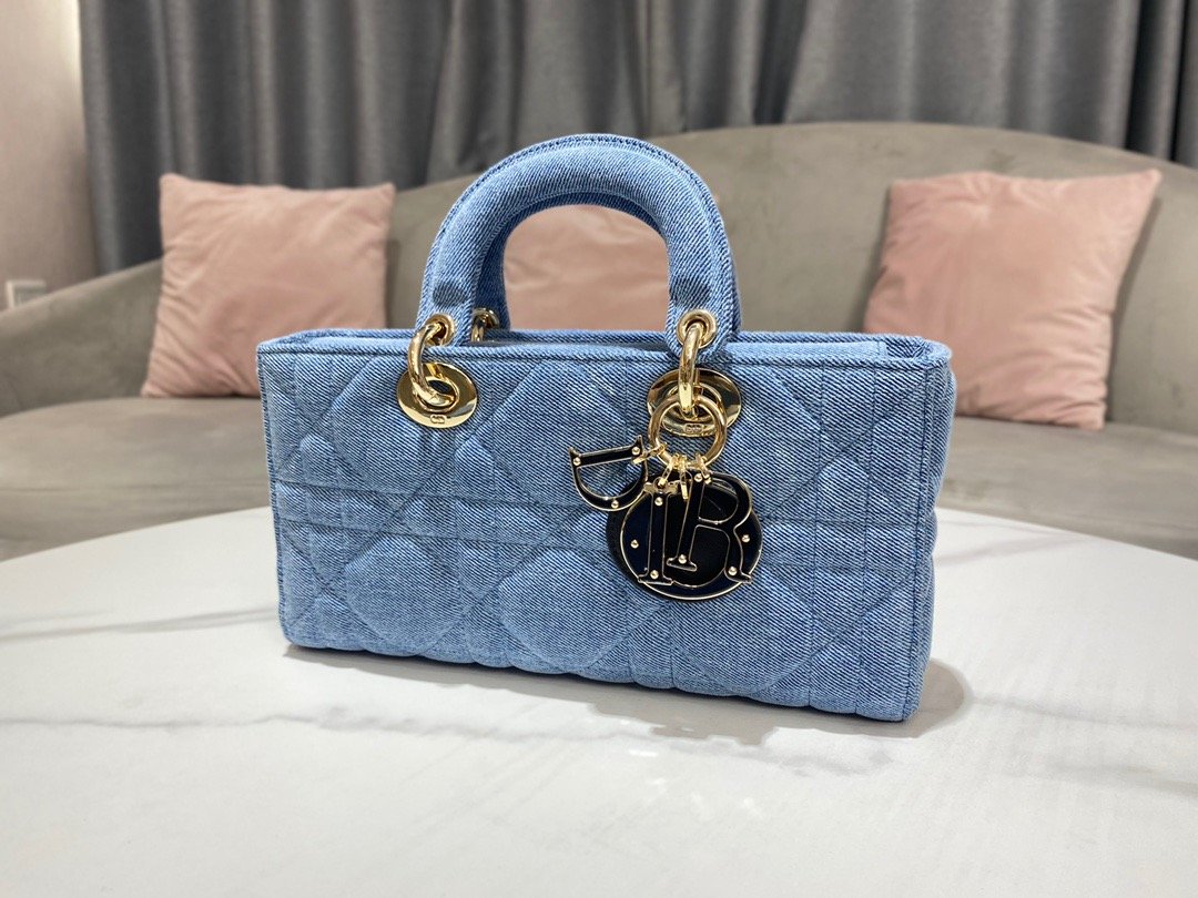 Top Quality Lady D-Joy Bag Blue, For Women, Womens Handbags 26cm/10in CD M0540WTJA_M928
